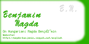 benjamin magda business card